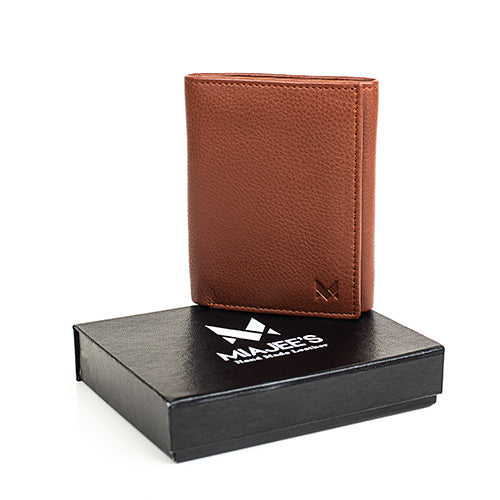 Umoven Men's Slim Leather Bifold Minimalist Wallet