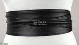 Leather Waist Belt, belt, corset belt, leather wrap belt, obi belt, leather obi belt, handcrafted belt, black leather corset belt