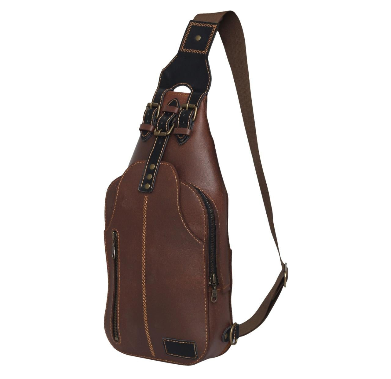 leather bag,leather sling,leather sling bag,crossbody bag,leather crossbody bag,brown b ag,brown leather bag,authantic bag