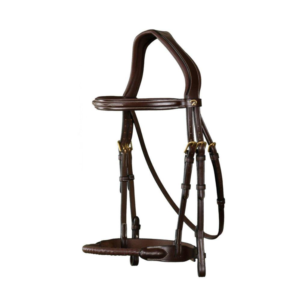 DYON D Collection Rope Noseband Bridle with Leather Cover