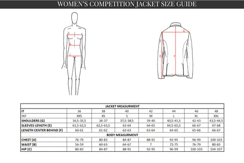 Women's Show Jacket, women jacket, women's competition jacket, jacket for women