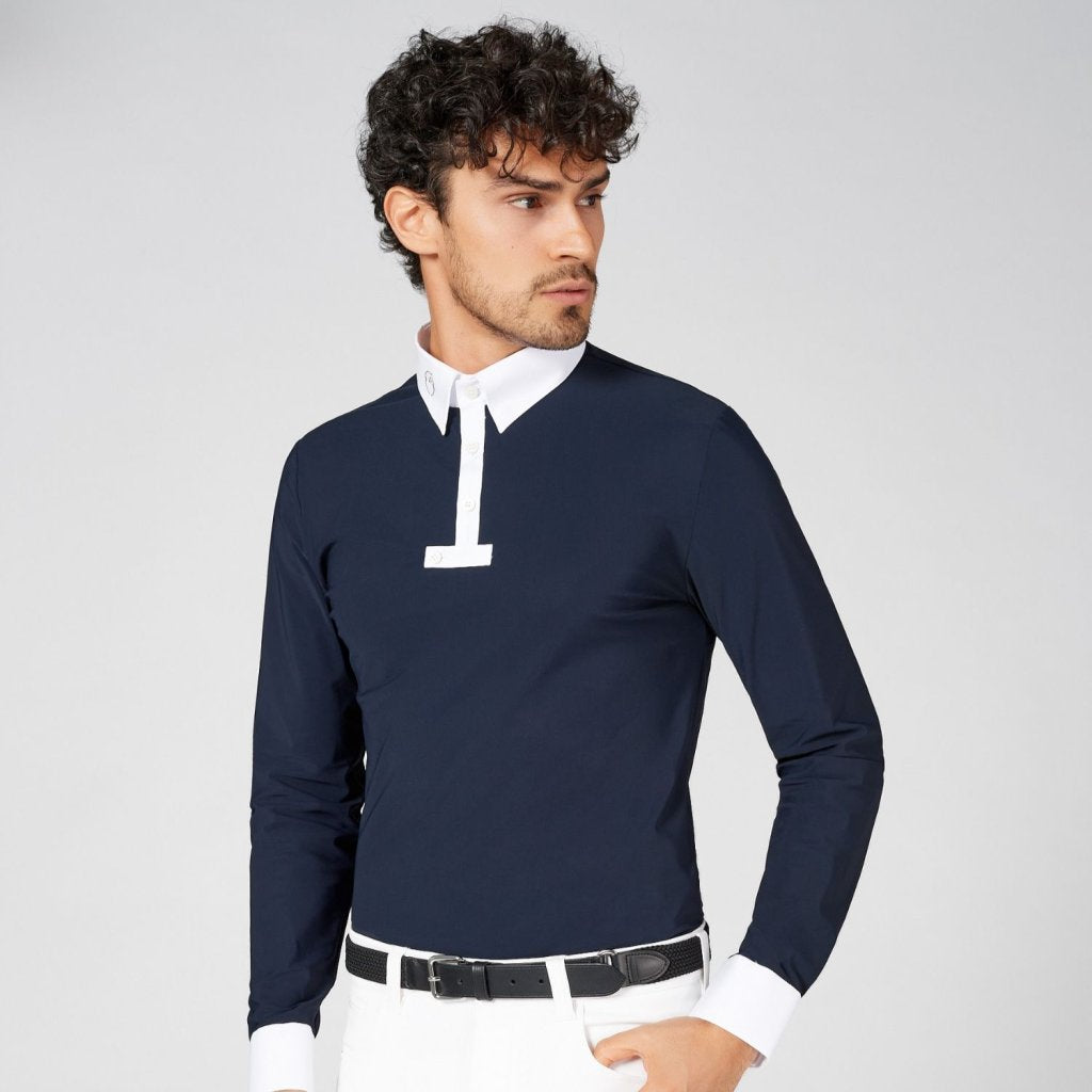 Navy Ketchum Long Sleeves Competition Shirt by VESTRUM