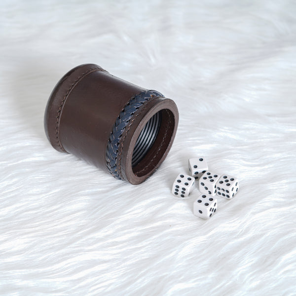up,dice cup,leather dice cup,brown dice cup,black dice cup,vintage dice cup, Vintage Leather Dice Cup
