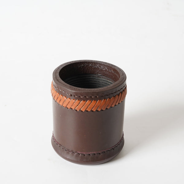 cup, dice cup, leather dice cup, brown dice cup, leather dice cup