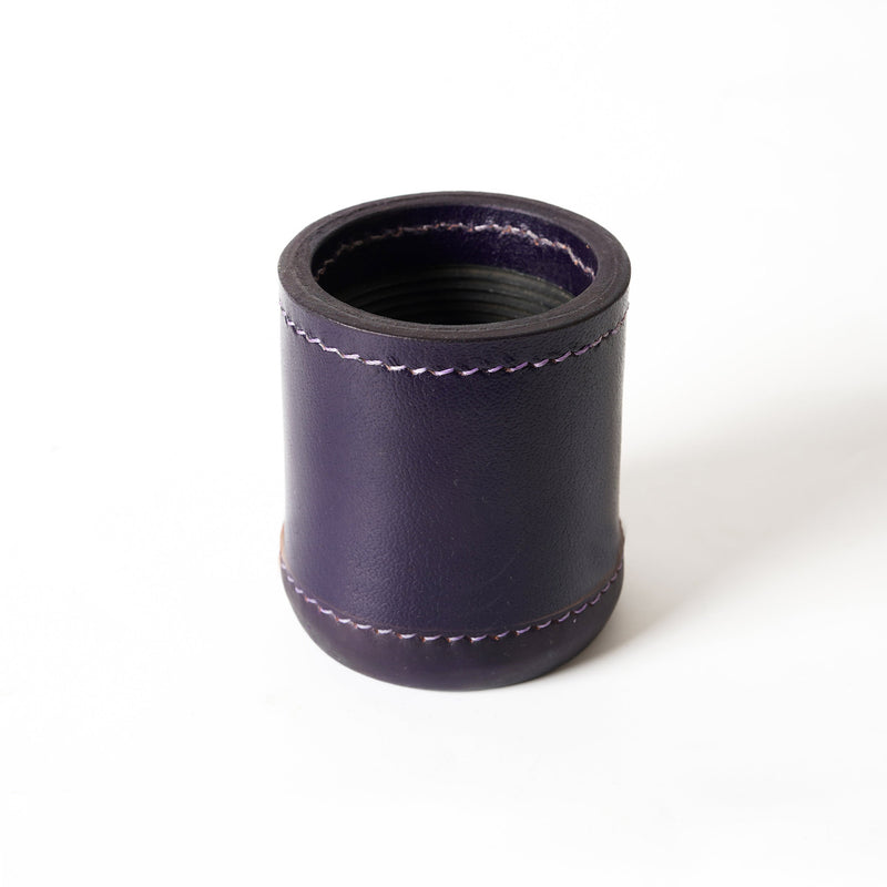 cup, dice cup, leather dice cup, jumbo dice cup, purple dice cup, Purple Leather Dice Cup