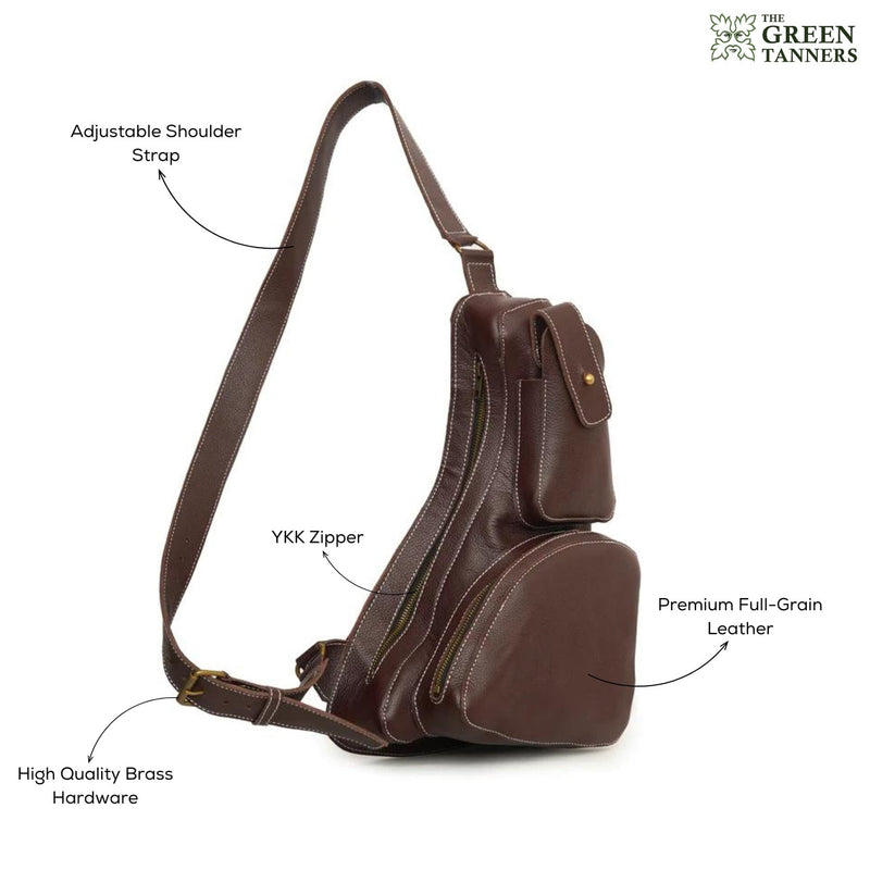 leather bag, sling bag, sling leather bag, crossbody bag, leather backpack, crossbody backpack