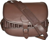 Shooting Bag, leather bag, leather ammo bag, cartridge bag, genuine leather bag