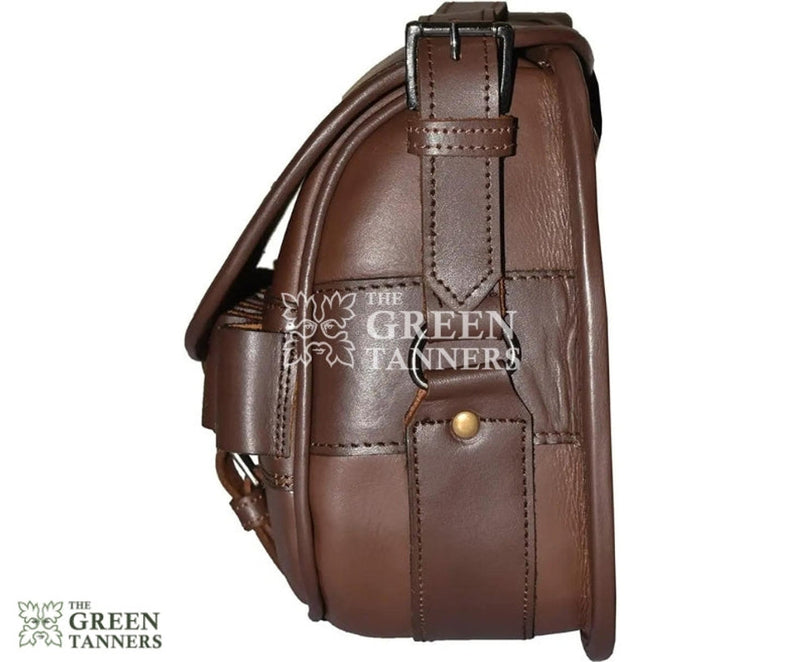 Shooting Bag, leather bag, leather ammo bag, cartridge bag, genuine leather bag