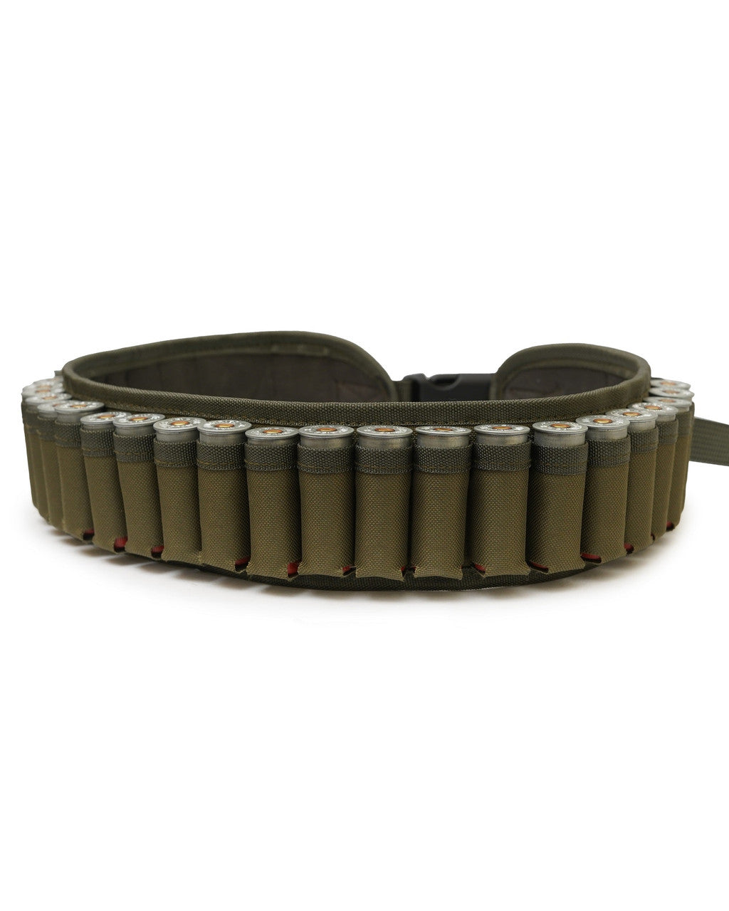 belt,shell holder,shooting shell holder,canvas belt,olive shell holder