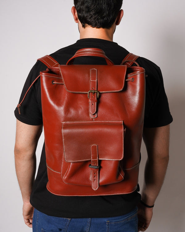 Leather bag, bucket bag, backpack, leather backpack, backpack straps, Leather Bucket Bag