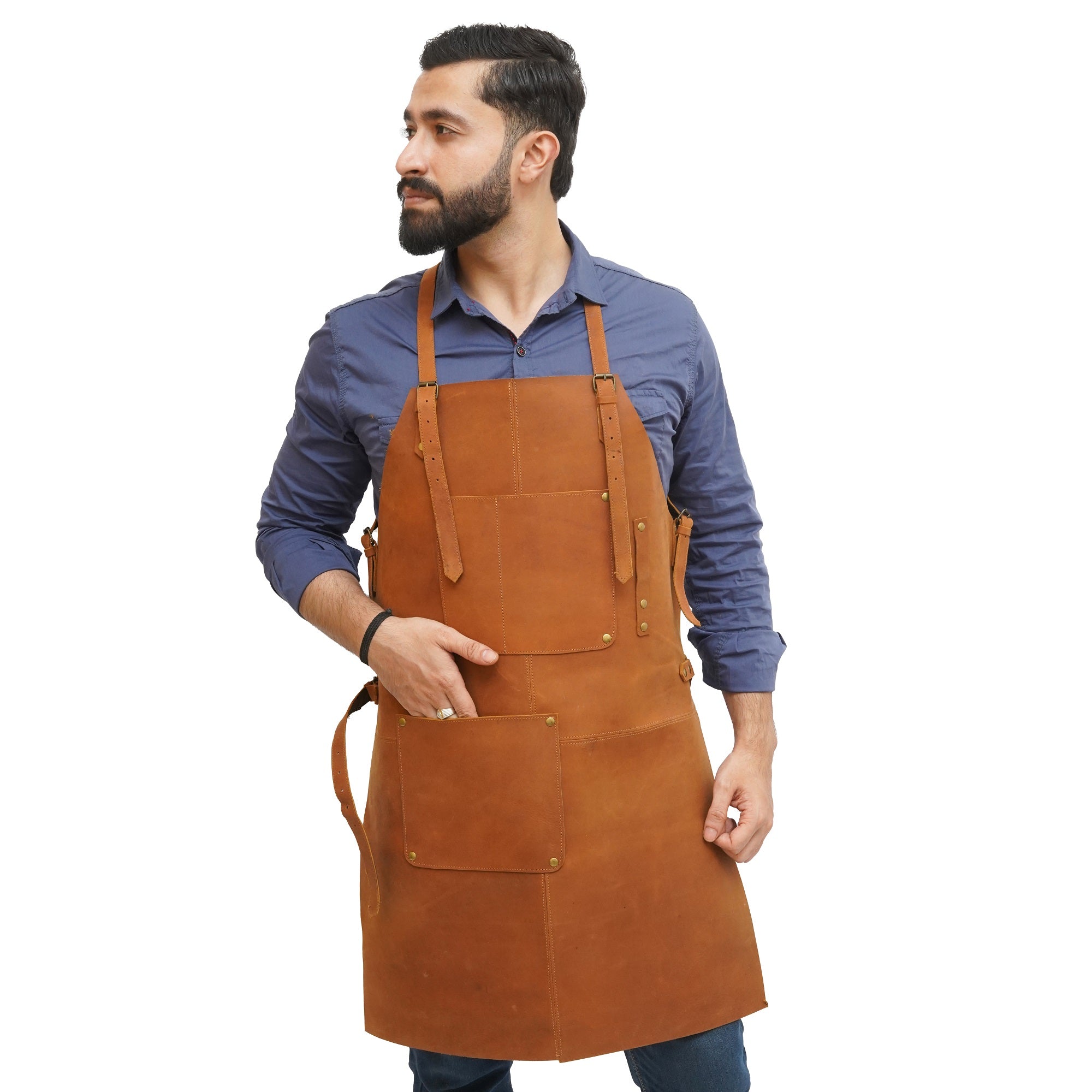 Leather Apron, Leather Chef Apron, Leather BBQ Apron, Leather Butcher Apron, Leather Barber Apron, Leather Welding Apron, Leather Blacksmith Apron, Leather Woodworking Apron, Leather Carpenter Apron 