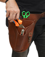 leather pouch, leather tool belt, florist tool belt, tool belt and pouch, leather tool pouch, leather florist tool belt