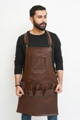 Leather work apron with pockets, Leather Aprons, Leather Woodworking Apron, Leather Butcher Apron, Leather Chef Apron, Leather Blacksmith Apron, Leather Barber Apron, Leather BBQ Apron, Leather Carpenters Apron, Leather Welding Apron, mens leather work aprons