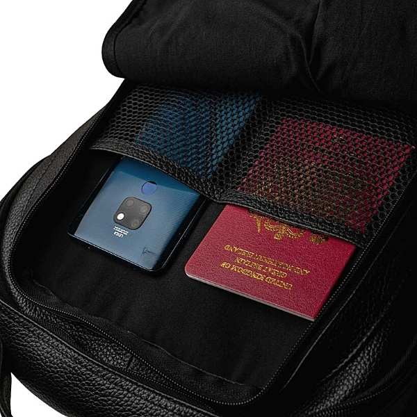 backpack for laptop design as briefcase Leather Laptop Backpack Mens With Multi Compartments