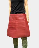 leather apron, leather waist apron, bbq waist apron