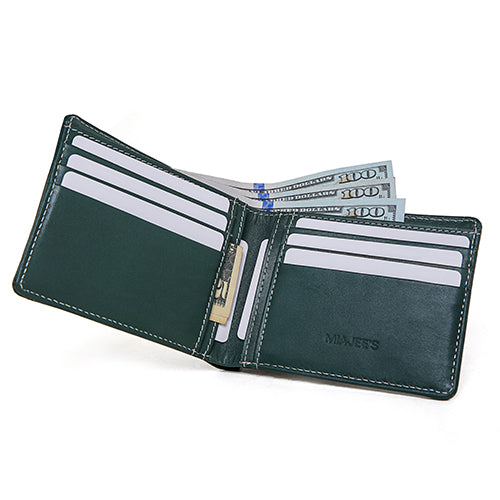 Vulcan Wallet - Bifold Credit Card Wallet & Card Holder, Green