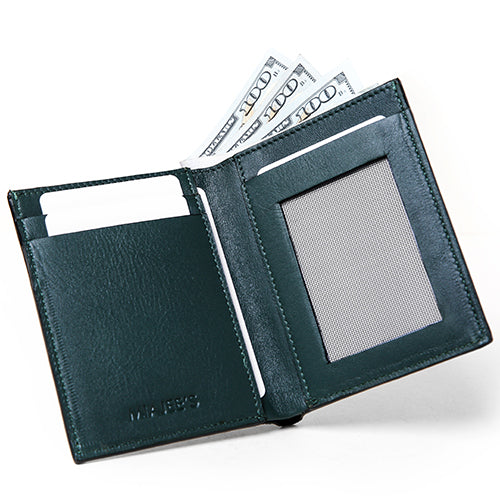 Women Leather Wallet RFID Designer crocodile Large Capacity Credit Cards  Holder Organizer Phone Clutch (Green)