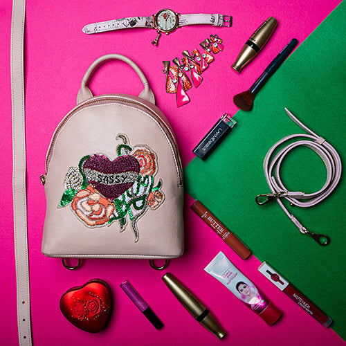 Sassy Mini Leather Designer Backpack Women & Handbag