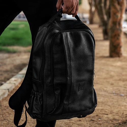 authentic leather backpack The Compact