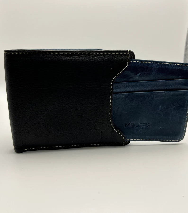 Bifold Leather Money Clip For Mens