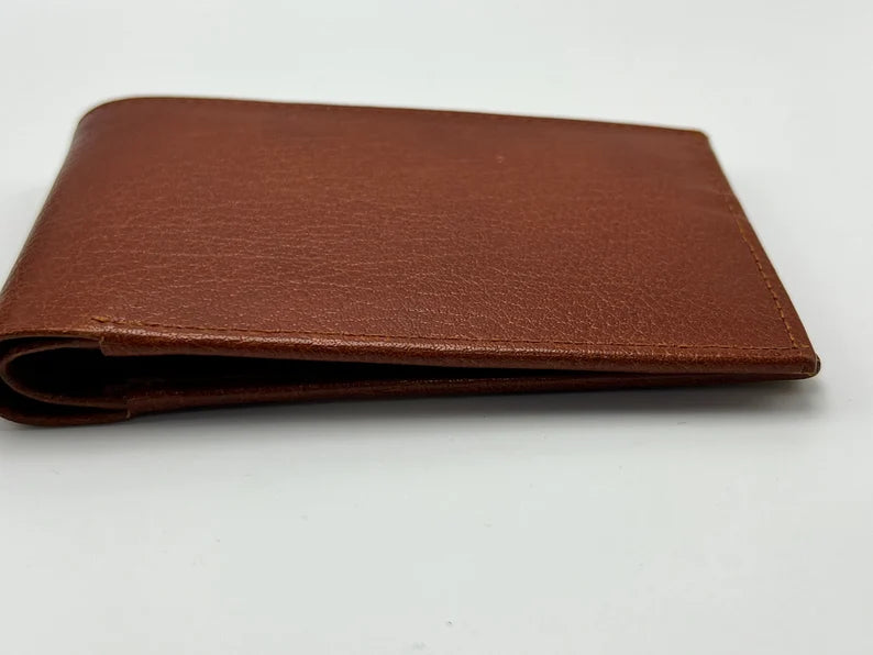Leather Bifold Wallet, full grain leather wallet mens
