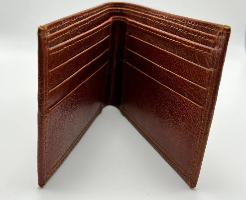 Leather Bifold Wallet, Leather Bifold Wallet, full grain leather wallet mens